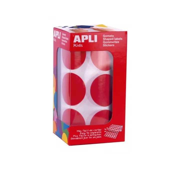 GOMET ROLLO CIRCULO GRANDE 33MM ROJO APLI 17863