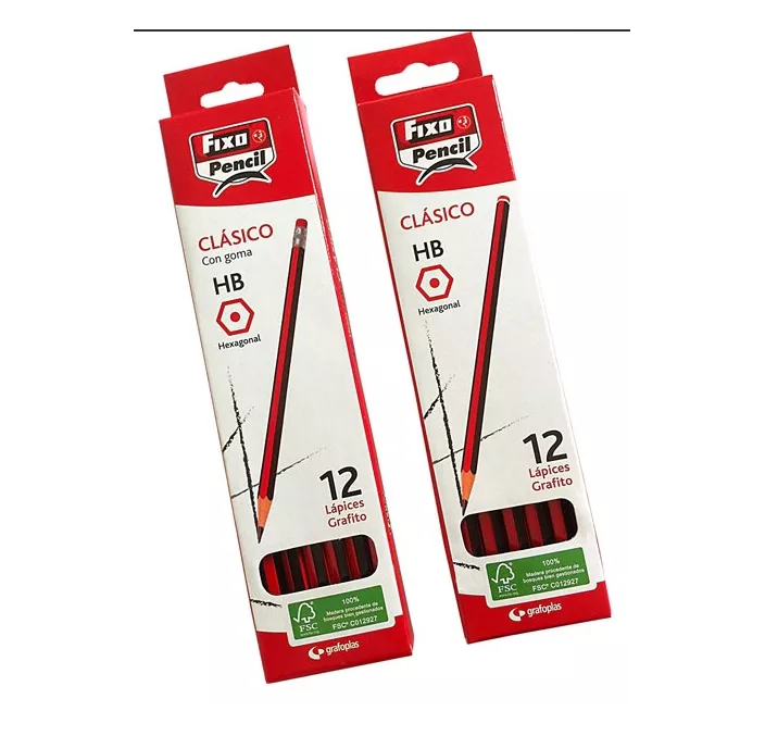 LAPICERO LAPIZ HB GRAFITO FIXO GRAFOPLAS 00033051