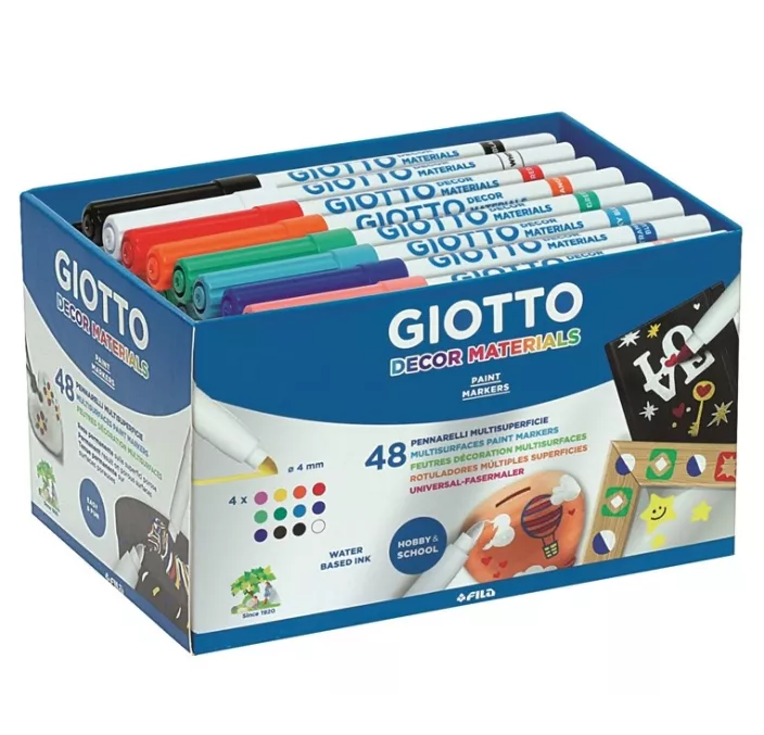 ROTULADOR DECOR SCHOOL PACK 48 FILA-GIOTTO 524600