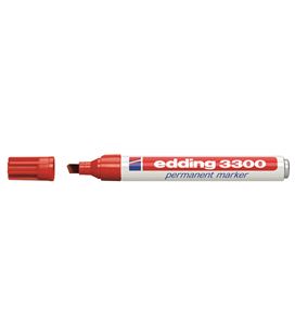 Rotulador permanente biselada recarg rojo edding 3300-02
