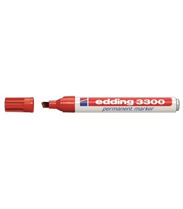 Rotulador permanente biselada recarg rojo edding 3300-02 - ED330002