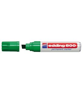 Rotulador permanente biselada recarg verde edding 800-04