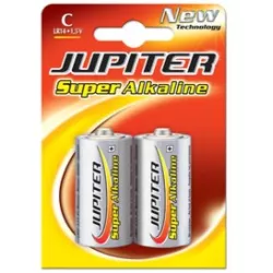 PILAS ALKALINA LR14 C BLISTER 2 UNIDADES JUPITER 040307