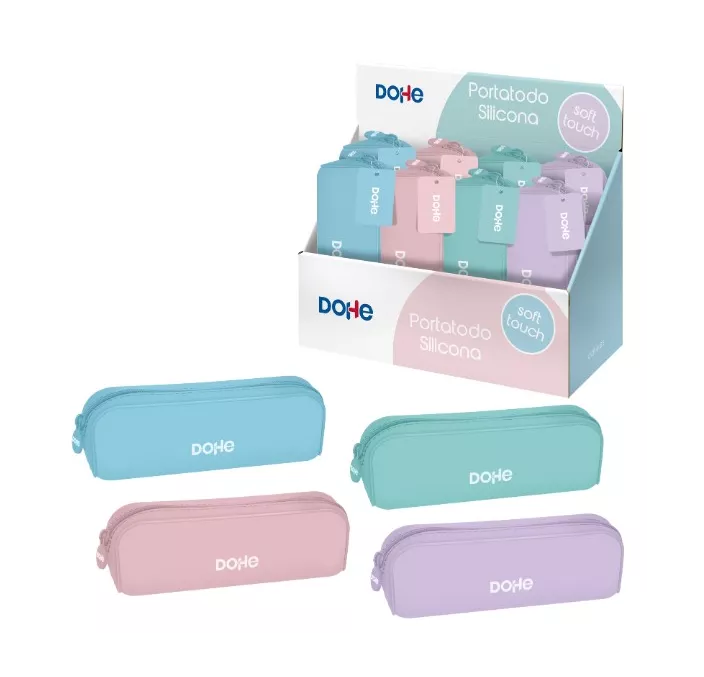PORTATODO RECTANGULAR SILICONA COLORES PASTEL SERENITY DOHE 51965