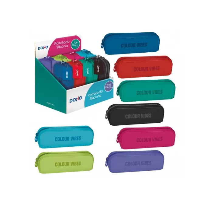 PORTATODO RECTANGULAR SILICONA COLORES VIBES DOHE 51975