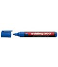 Rotulador permanente punta conica recargable azul edding 300-03