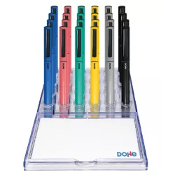 BOLIGRAFO GEL AZUL METALICO ELIPSE COLORES SURTIDOS DOHE