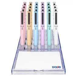 BOLIGRAFO GEL AZUL METALICO ELIPSE COLORES PASTEL DOHE 79627