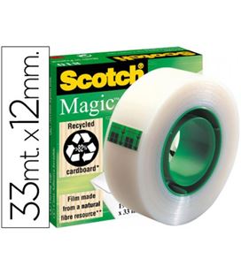 Cinta adhesiva invisible 12mmx33m 810 magic cj.individual scotch 810/1233