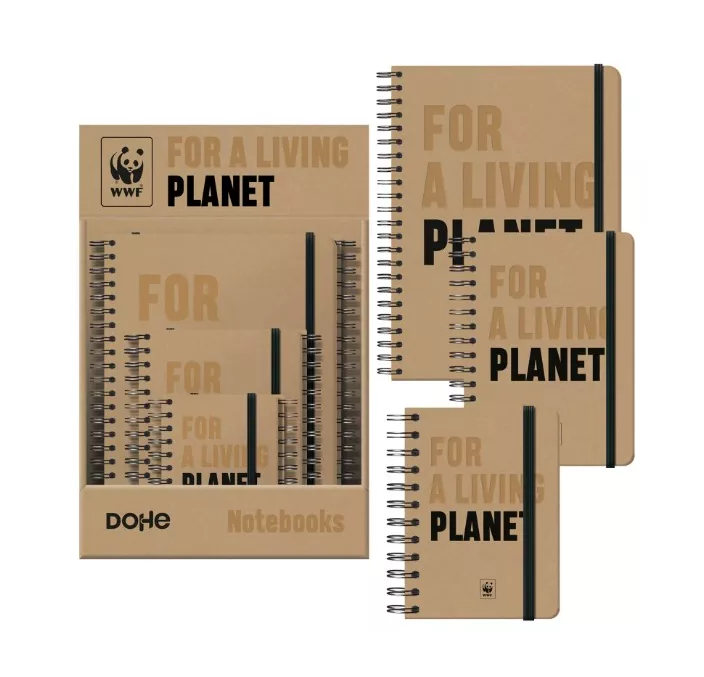 CUADERNO ESPIRAL A4 WIREO TAPA KRAF 96H LISO 80GR DOHE 51254