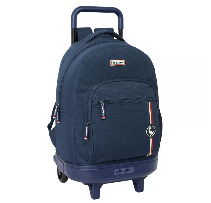 MOCHILA GDE. C/RUEDAS COMPACT EXTRAIBLE EL GANSO "ECLIPSE" SAFTA 612509918