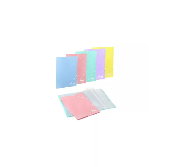 CARPETA 40 FUNDAS GOMAS AZUL PASTEL SOFT CARCHIVO 50614010