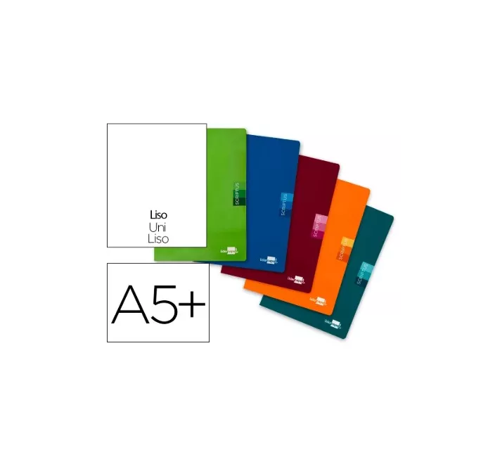 CUADERNO GRAPA 4º LISO 48H 90GRS TAPA CARTON SCRIPTUS LIDERPAPEL LB32 52199