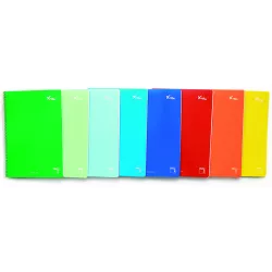 CUADERNO Fº MILIMETRADO 80H 60GRS T. DURA COLOR PACSA 16233
