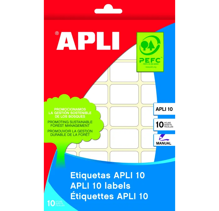 ETIQUETA OFICINA APLI10 13MMX50MM 10H 210U APLI 01638