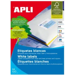 ETIQUETA POLIV. A4 100H 63,5MMX72MM 1200U C/RO/B APLI 2416