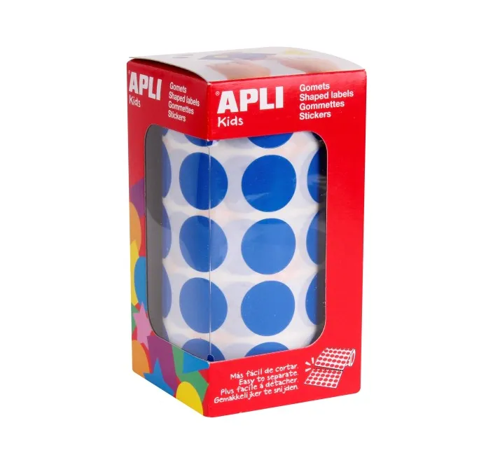 GOMET ROLLO CIRCULO GRANDE 20MM AZUL APLI 04860