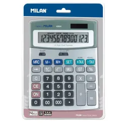 CALCULADORA 12 DIGITOS PLATA MILAN 40924BL 021742