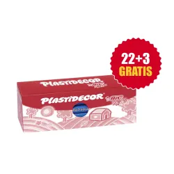 PINTURA CERA ROJA 25UDS. PLASTIDECOR BIC 816968 051454
