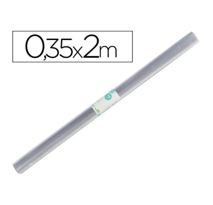 FORRO PLASTICO TRANSPA ROLLO 0,35MTSX2MTS LIDERPAPEL 07168