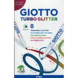 ROTULADOR ESCOLAR TURBO GLITTER PURPURINA C.8 GIOTTO 425800