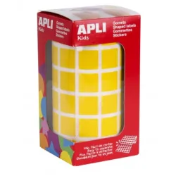 GOMET ROLLO CUADRADO MEDIANO 15MM AMARILLO APLI 12475