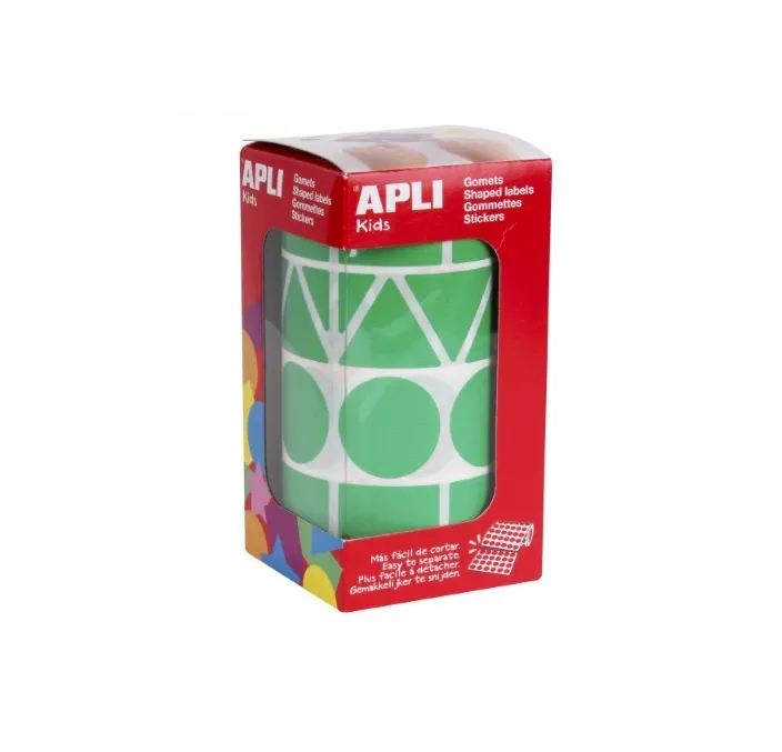 GOMET ROLLO FORMAS SURTIDO GRANDE VERDE APLI 11164