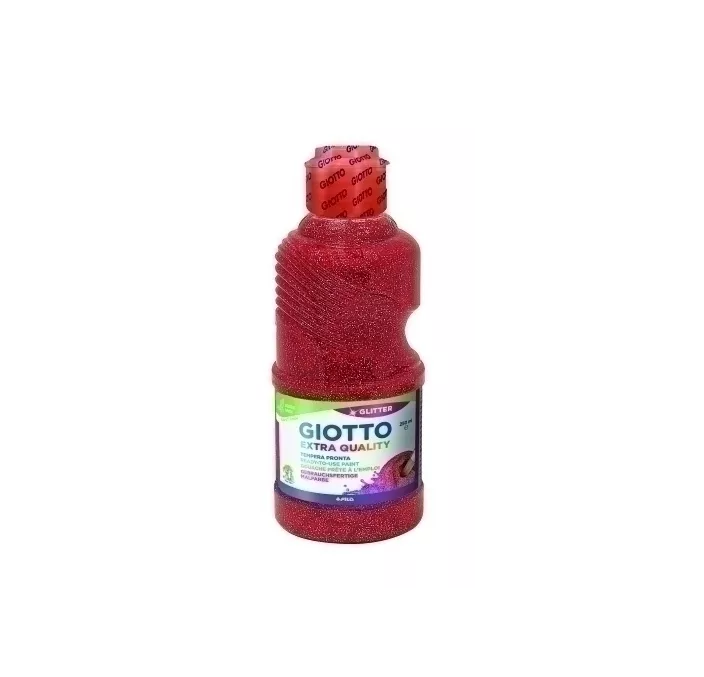 TEMPERA LIQUIDA 250ML ROJO GLITTER GIOTTO-FILA F53120600