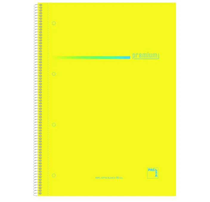 CUADERNO ESPIRAL Fº 4X4 100H 70GRS TAPA DURA PACSA 16398