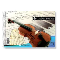 CUADERNO 4º MUSICA 6 PENTAGRAMAS 20H PACSA 18803