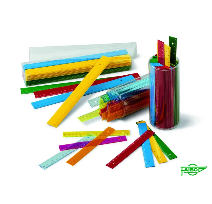 REGLA 16CM COLORES OPACOS O TRANSPARENTES FAIBO 81600