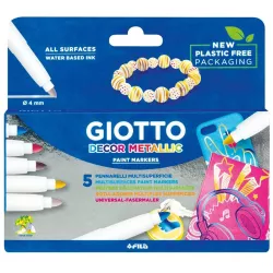 ROTULADOR PERMANENTE METALICO DECORMETAL FILA-GIOTTO 452900