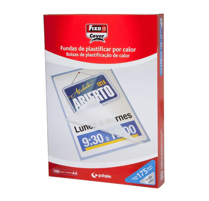BOLSA PLASTIFICACION A3 80 MICRAS BRILLO GRAFOPLAS 01020000