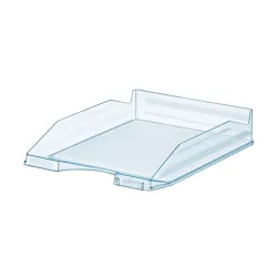 BANDEJA SOBREMESA PLASTICO TRANSPARENTE AZUL FAIBO 93-22