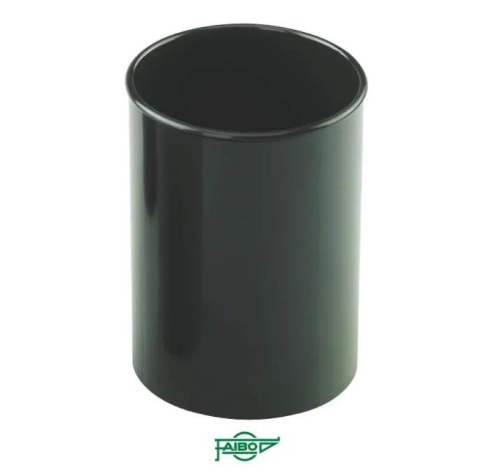 CUBILETE PLASTICO NEGRO OPACO FAIBO 205-02