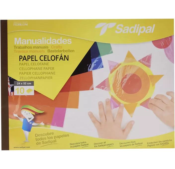 PAPEL CELOFAN BLOC 10H COLORES SADIPAL 05978