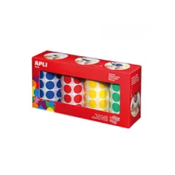 GOMETS XL CIRCULOS 20MM PACK 4 ROLLOS SURTIDOS 7080UDS APLI 13793