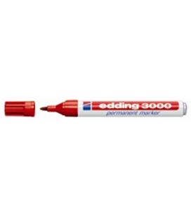 Rotulador permanente rojo edding 3000-02