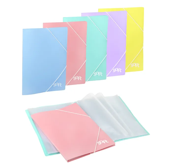 CARPETA 40 FUNDAS GOMAS ROSA PASTEL SOFT CARCHIVO 50614025