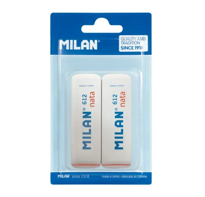 GOMA BORRAR MIGA PAN NATA 612 2 UNIDADES MILAN BPM9208