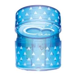SACAPUNTAS DEPOSITO DUET LOOK AZUL + 2 GOMAS 430 MILAN BYM10370
