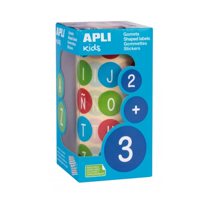 GOMET ROLLO ABECEDARIO MAYUSCULAS Ø20MM 900U APLI 15126