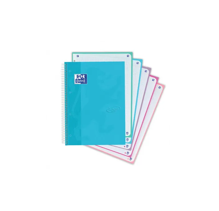 CUADERNO ESPIRAL A4 5X5 120H 90G MICROPER. TDURA TENDENCIA OXFORD 400133562