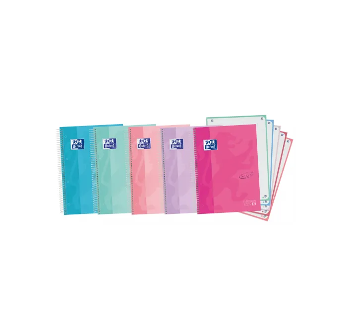 CUADERNO ESPIRAL A4 5X5 120H 90G MICROPER. TDURA TENDENCIA OXFORD 400133562
