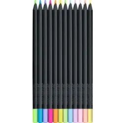PINTURA MADERA BLACK EDITION C12 NEON Y PASTEL FABER-CASTELL 116410