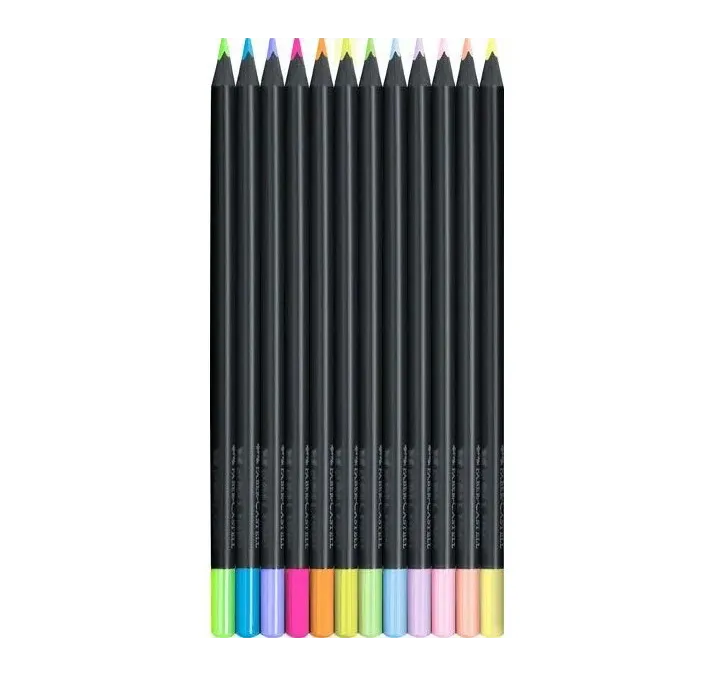PINTURA MADERA BLACK EDITION C12 NEON Y PASTEL FABER-CASTELL 116410