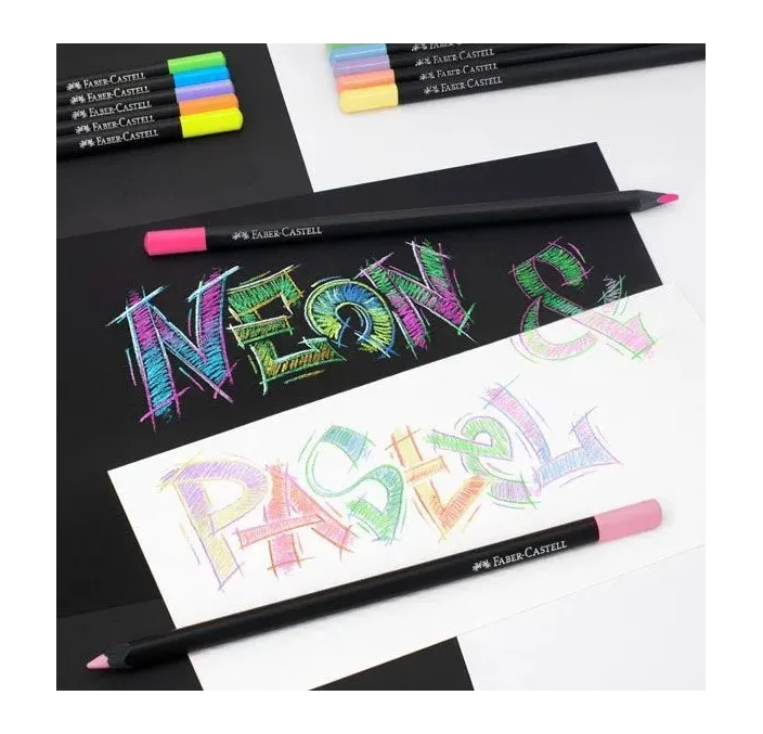 PINTURA MADERA BLACK EDITION C12 NEON Y PASTEL FABER-CASTELL 116410
