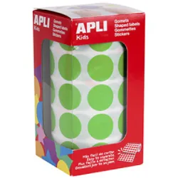 GOMET ROLLO CIRCULO GRANDE 20MM VERDE CLARO APLI 16724