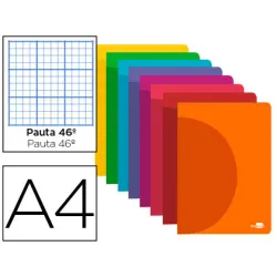 CUADERNO GRAPA A4 Nº46 48H 90GRS SURTIDO LIDERPAPEL LF20 05167