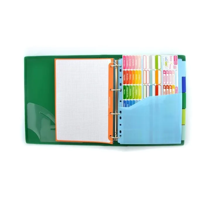 CARPETA 4 ANILLAS A4 + RECAMBIO SURTIDO POLIPROPILENO COLORLINE FRAGA 43211
